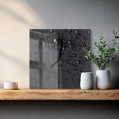 Wanduhr aus glas Tropfen