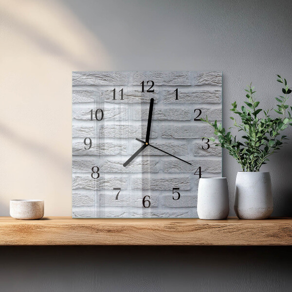 Wanduhr aus glas Klinker