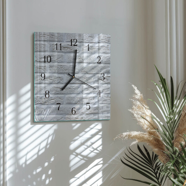 Wanduhr aus glas Klinker