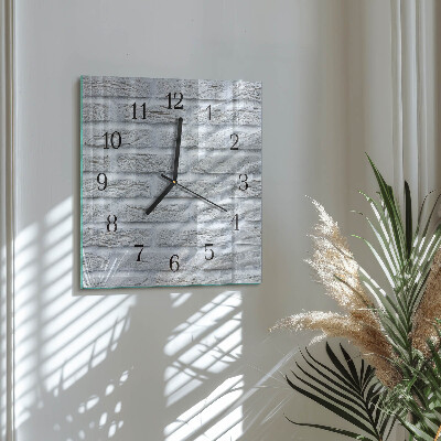 Wanduhr aus glas Klinker