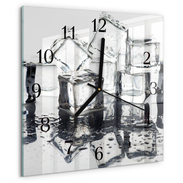 Wanduhr aus glas Eis