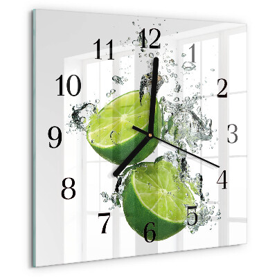 Wanduhr aus glas Kalziumkarbonat