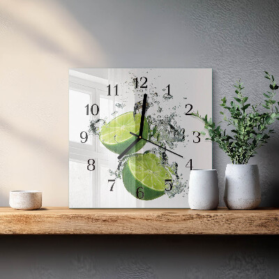 Wanduhr aus glas Kalziumkarbonat