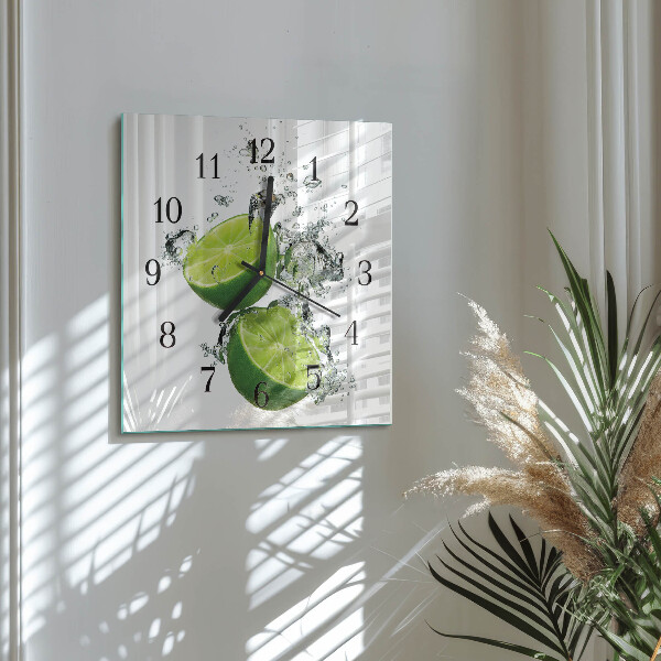 Wanduhr aus glas Kalziumkarbonat