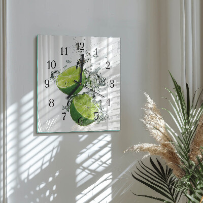 Wanduhr aus glas Kalziumkarbonat