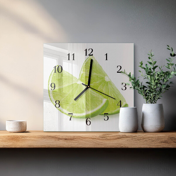 Wanduhr aus glas Kalziumkarbonat