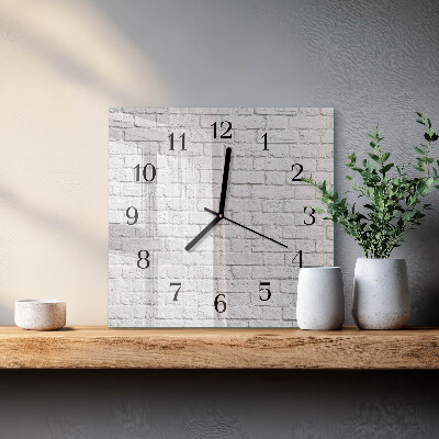 Wanduhr aus glas Ziegel