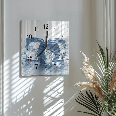 Wanduhr aus glas Eis