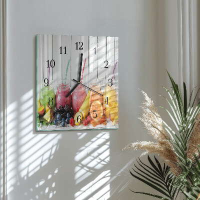 Wanduhr aus glas Smoothie
