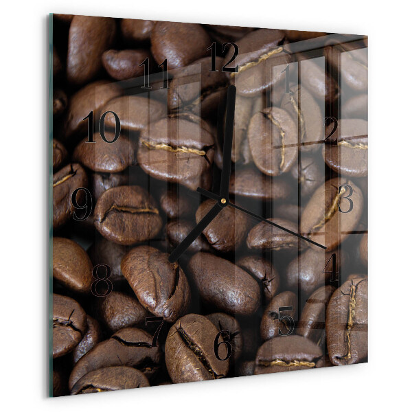 Wanduhr aus glas Kaffee