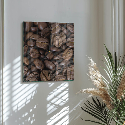 Wanduhr aus glas Kaffee