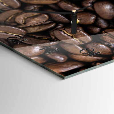 Wanduhr aus glas Kaffee