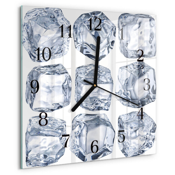 Wanduhr aus glas Eis