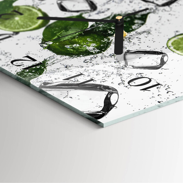 Wanduhr aus glas Limes