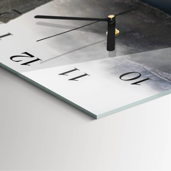 Wanduhr aus glas Abgrund