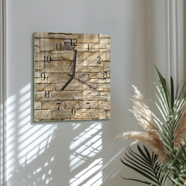 Wanduhr aus glas Wand