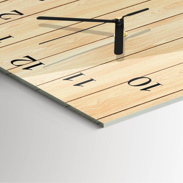 Wanduhr aus glas Holz