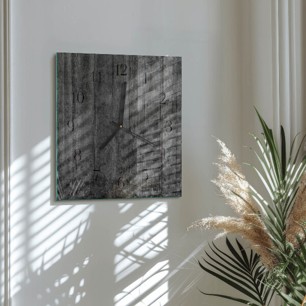 Wanduhr aus glas Holz