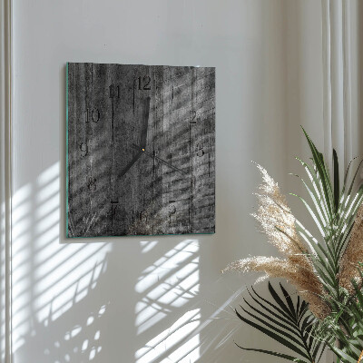 Wanduhr aus glas Holz