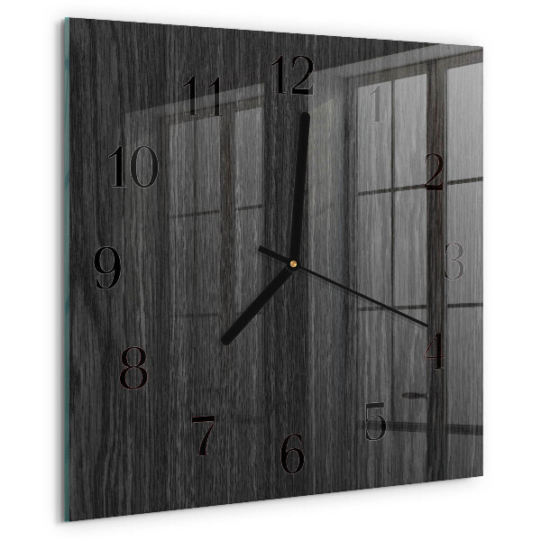 Wanduhr aus glas Holz