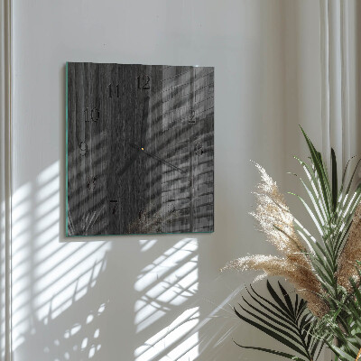 Wanduhr aus glas Holz