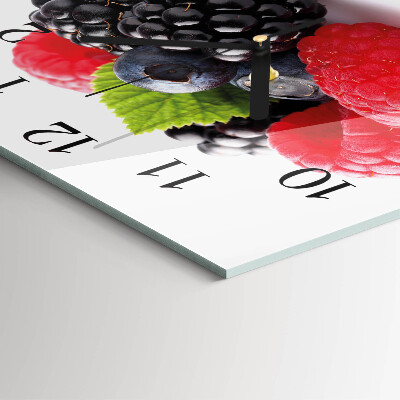 Wanduhr aus glas Beeren