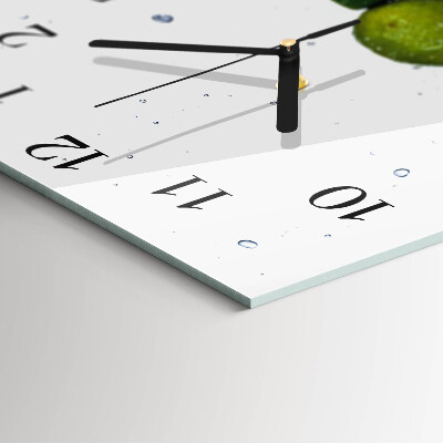 Wanduhr aus glas Limes