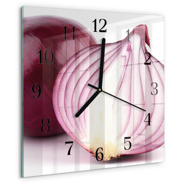 Wanduhr aus glas Zwiebel