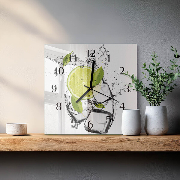 Wanduhr aus glas Kalziumkarbonat