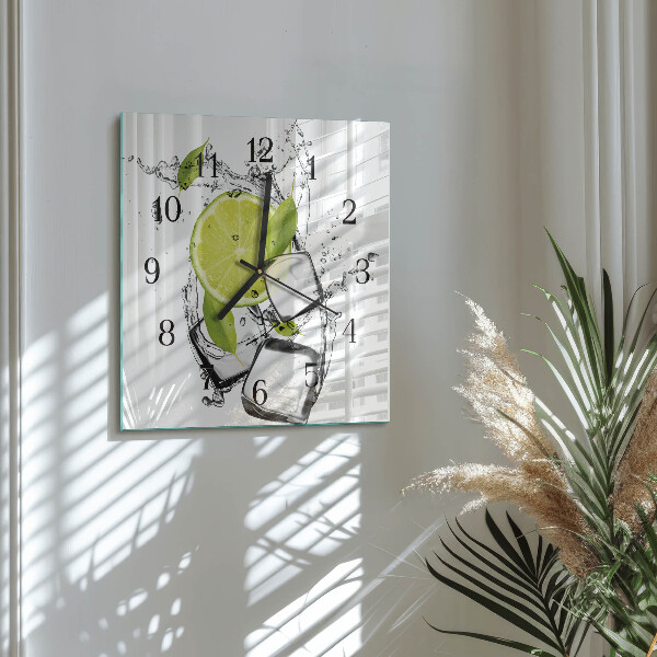 Wanduhr aus glas Kalziumkarbonat