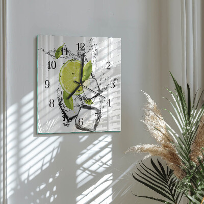 Wanduhr aus glas Kalziumkarbonat