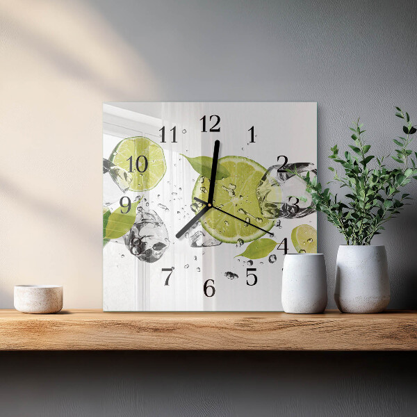 Wanduhr aus glas Kalziumkarbonat
