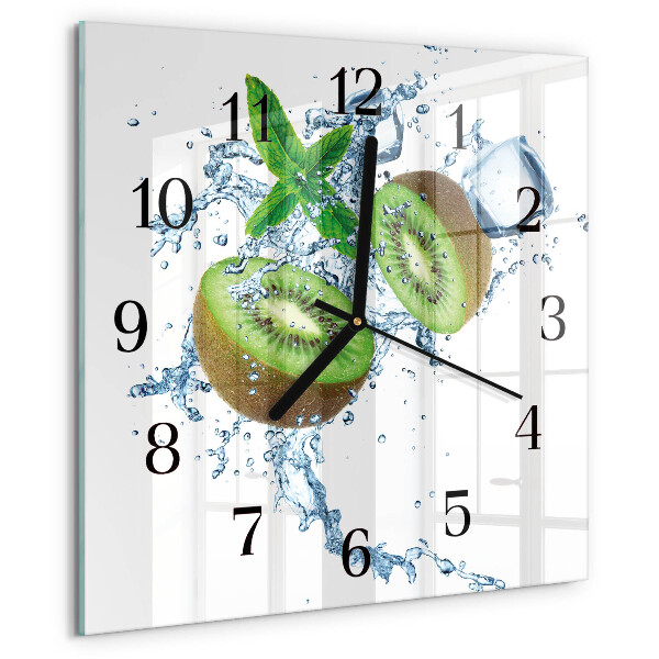 Wanduhr aus glas Ziegelmauer