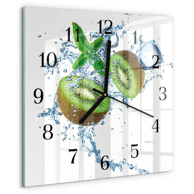 Wanduhr aus glas Ziegelmauer