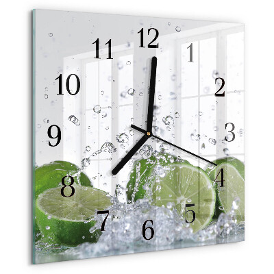 Wanduhr aus glas Kalziumkarbonat