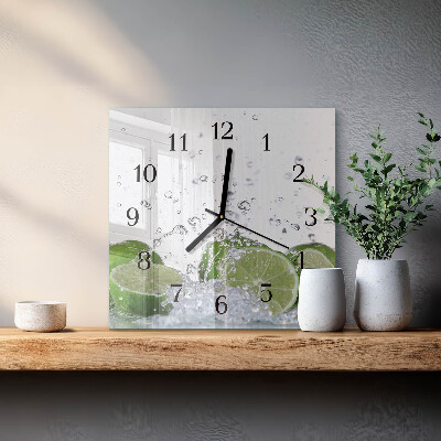 Wanduhr aus glas Kalziumkarbonat