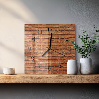 Wanduhr aus glas Ziegelsteine