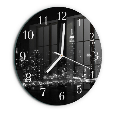 Glas wanduhr Horizont