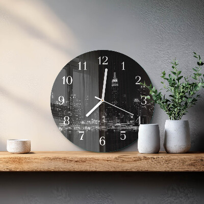 Glas wanduhr Horizont