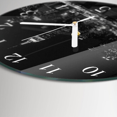 Glas wanduhr Horizont