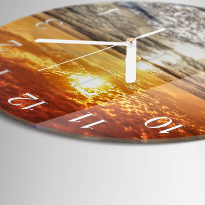 Glas wanduhr Strand Meer