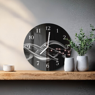 Glas wanduhr Abstraktion
