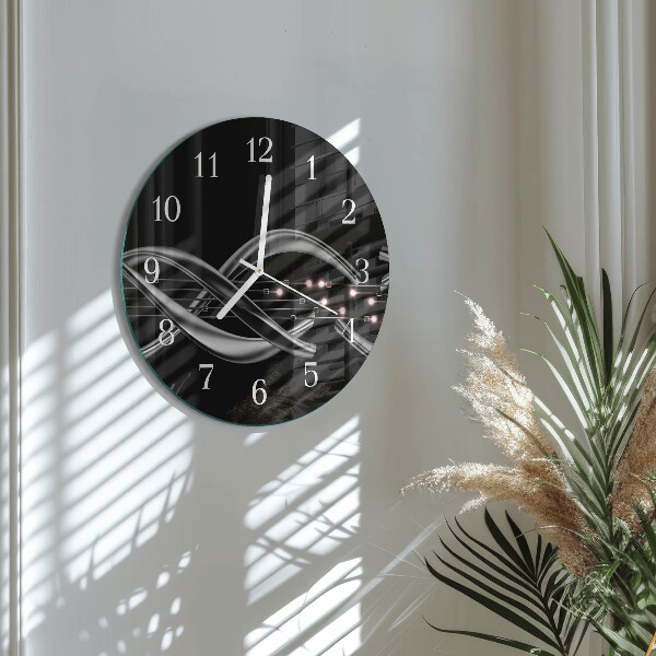 Glas wanduhr Abstraktion
