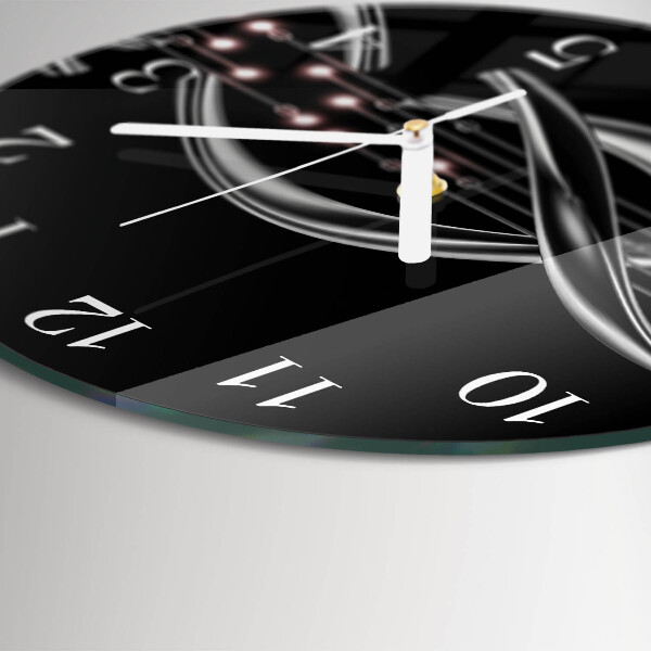 Glas wanduhr Abstraktion