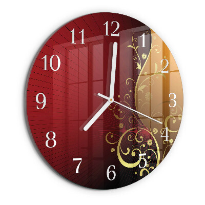 Glas wanduhr Abstraktion
