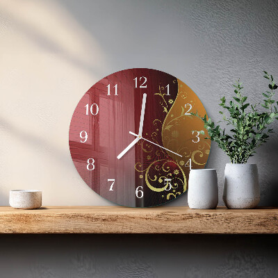 Glas wanduhr Abstraktion