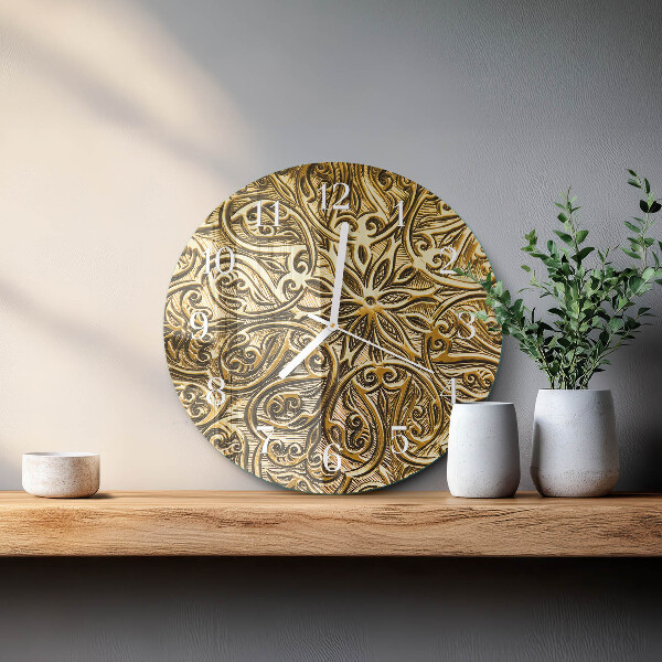 Glas wanduhr Mosaik