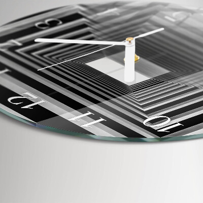 Glas wanduhr 3D-Tunnel
