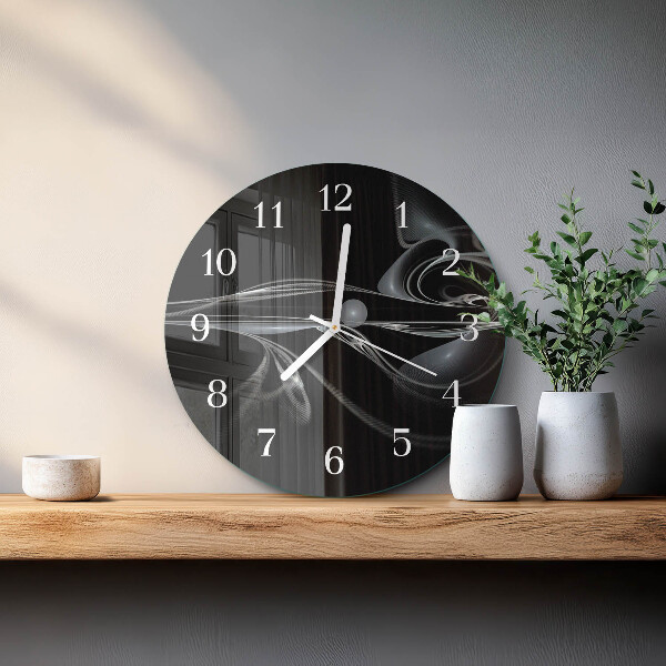 Glas wanduhr Abstraktion