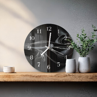 Glas wanduhr Abstraktion